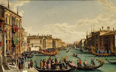 The Redentore Feast in Venice by Hubert Sattler